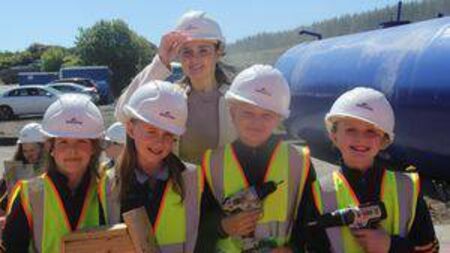 Students get a tour of quarry in Laois
