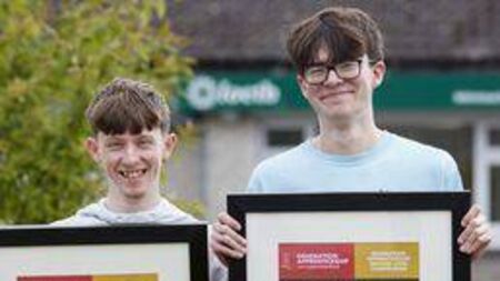 Two apprentices from Laois win national awards