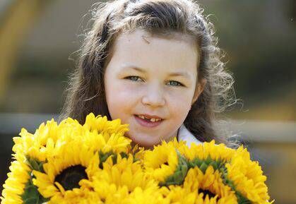 Hospice Sunflower Days is returning for its 35th year with hospices throughout the country taking part in the on-street collection on Friday 6th June and Saturday 7th June Pictured at the launch of this year's campaign is Hospice Sunflower Days Ambassador Laragh McGuinness. Photo: Andres Poveda