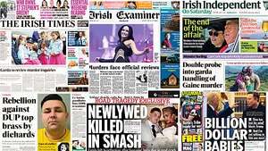 What the papers say: Saturday's front pages What the papers say: Saturday's front pages