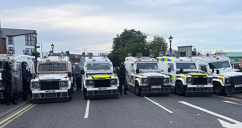 Fire at leisure centre on third night of disorder in Northern Ireland