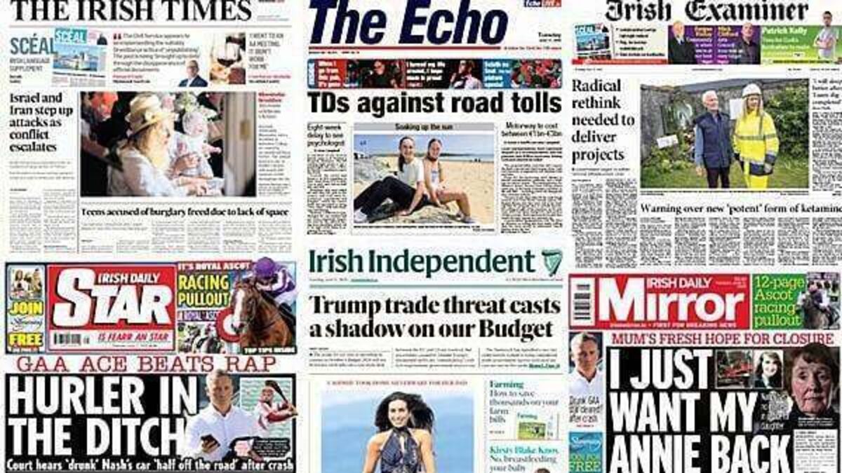 What the papers say: Tuesday's front pages