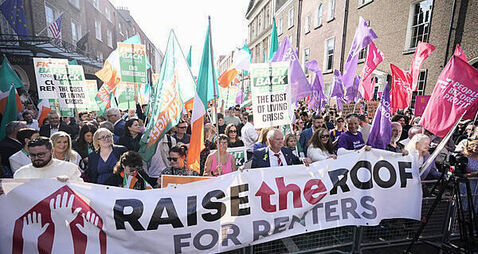 Homes turned into ‘financial assets’, hundreds of housing protesters told