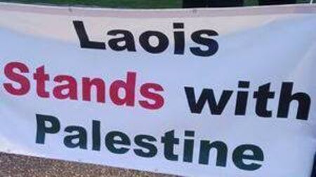 Rally for peace and justice in Palestine taking place in Portlaoise