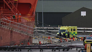 Two men rushed to hospital after incident on ship docked at Foynes Port Two men rushed to hospital after incident on ship docked at Foynes Port