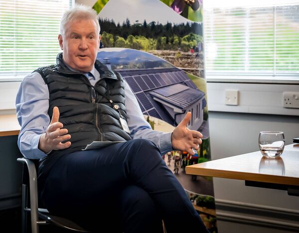 Director of Services at Laois County Council Simon Walton, addresses Portlaoise Climate Alliance. Photo: Rene PR Design Director of Services at Laois County Council Simon Walton, addresses Portlaoise Climate Alliance. Photo: Rene PR Design