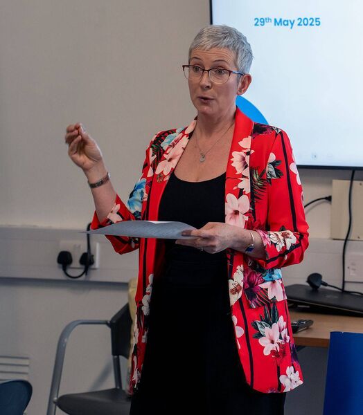Karen Moore from Laois County Council's Climate Action Section presents on recent sustainability initiatives in Portlaoise. Photo: Rene PR Design Karen Moore from Laois County Council's Climate Action Section presents on recent sustainability initiatives in Portlaoise. Photo: Rene PR Design