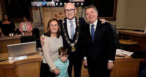 Councillor Ray McAdam elected as the new Lord Mayor of Dublin