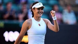 Emma Raducanu sails through ‘awkward’ battle of Britain in Wimbledon opener