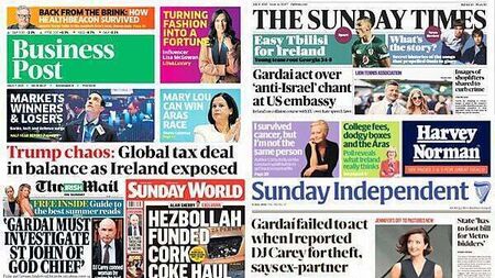 What the papers say: Sunday's front pages