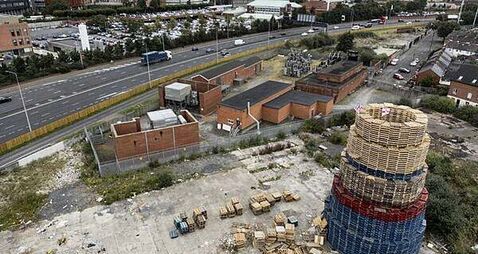 Concern after Loyalist bonfire in Belfast is sited close to electricity substation