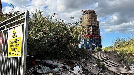 Further safety concerns over asbestos at site of Belfast bonfire