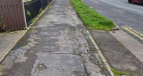 Council has no funding for footpath repairs in a Laois village