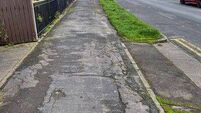 Council has no funding for footpath repairs in a Laois village