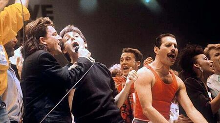 Music fans recall watching Live Aid concert at Wembley Stadium 40 years on