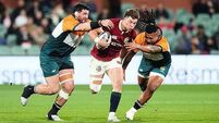 Owen Farrell makes first appearance on Lions tour as Huw Jones lights up victory