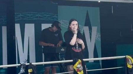 Athy singer Katie performs at Guns N’ Roses Wembley gig
