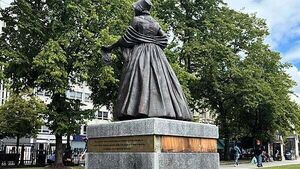 Dismay after statue of Mary Ann McCracken damaged