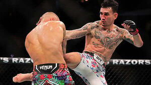 Max Holloway spoils Dustin Poirier’s retirement sendoff with decision win Max Holloway spoils Dustin Poirier’s retirement sendoff with decision win