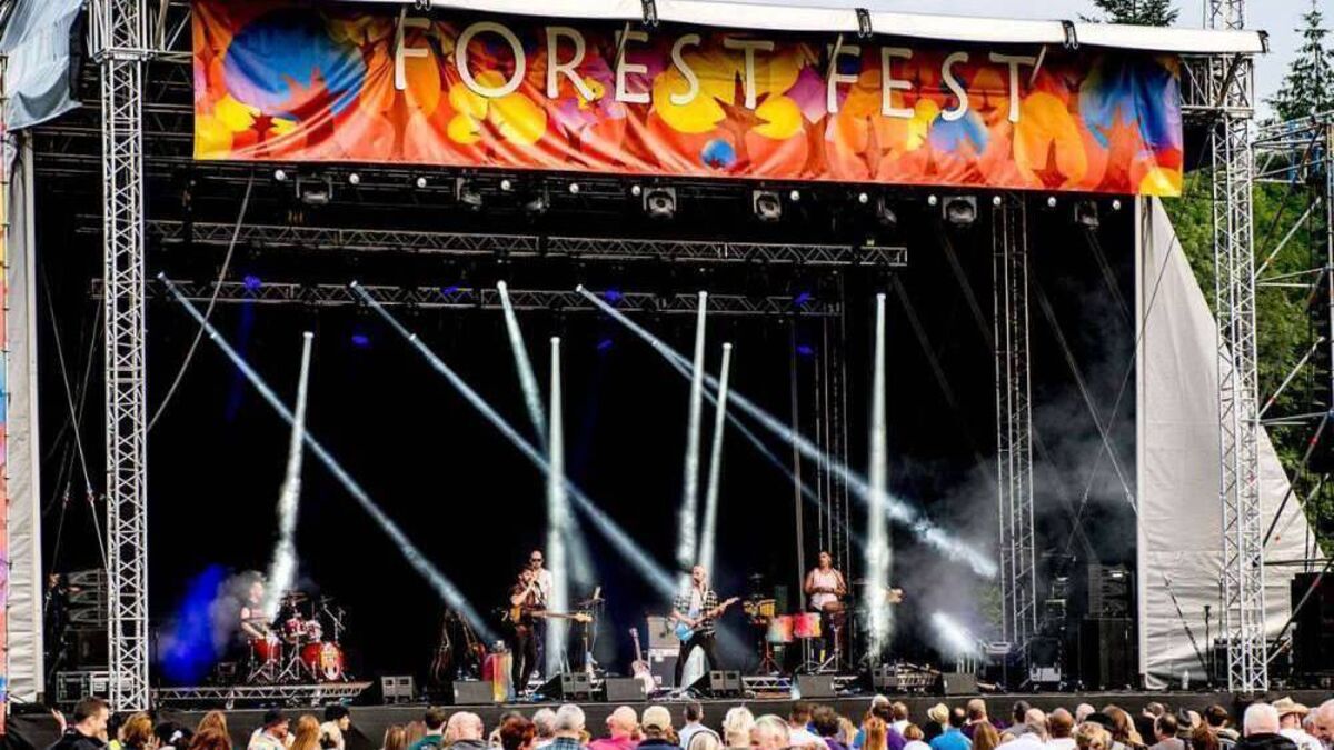 Site lay-out of Forest Fest in Emo.