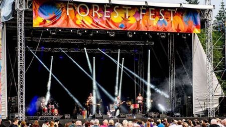 Site lay-out of Forest Fest in Emo.