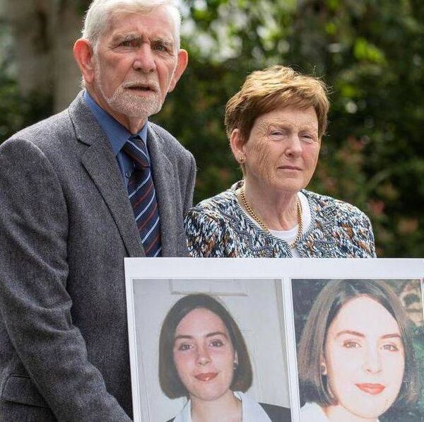 The parents of Deirdre Jacob with a photograph of their daughter Deirdre who went missing 27-year-ago this month The parents of Deirdre Jacob with a photograph of their daughter Deirdre who went missing 27-year-ago this month