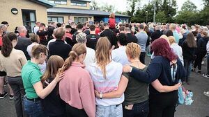 Hundreds gather at vigil for mother and children killed in Fermanagh shooting