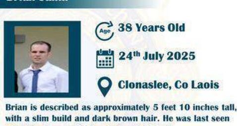 Concern growing for missing 38-year old Laois man