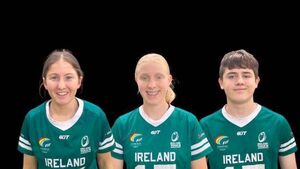 Young Laois players represent Ireland in International Touch Rugby tournament