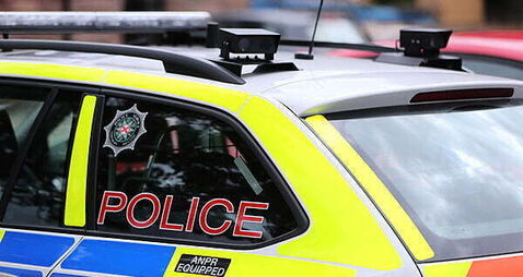 Man arrested after suspected stolen car damages taxi and police vehicles in Belfast