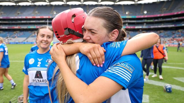 <p>Emotions ran high in Croke Park on Sunday Photo: Paul Dargan</p>