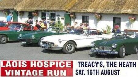 Annual charity fundraising vintage road run in Laois this Saturday