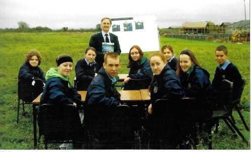 Richard Daly protesting at a Hedge School on what was to become the site of the new Athy College Richard Daly protesting at a Hedge School on what was to become the site of the new Athy College