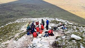 Rescue team carry injured climber 600 metres down Donegal's highest peak Rescue team carry injured climber 600 metres down Donegal's highest peak