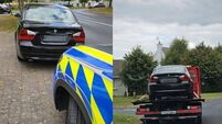 BMW seized in Laois over illegal plates 