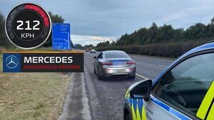 Mercedes driver arrested in Laois for doing 212kph