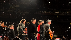 Garron Noone thanks fans after Croke Park performance with Robbie Williams