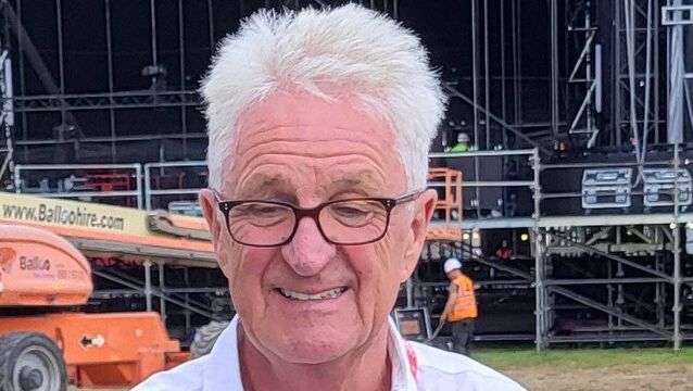 <p>Melvin Benn the director of Electric Picnic at today’s media preview day who heaped praise on both the Stradbally and Timahoe Males Choirs.</p>