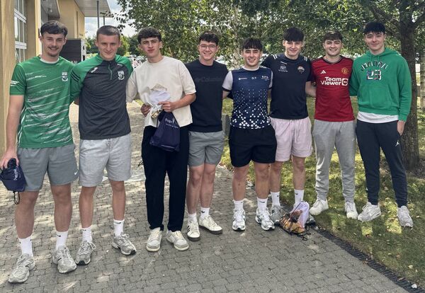 A group of happy students pictured after receiving their leaving cert results at St. Mary’s CBS, Portlaoise A group of happy students pictured after receiving their leaving cert results at St. Mary’s CBS, Portlaoise