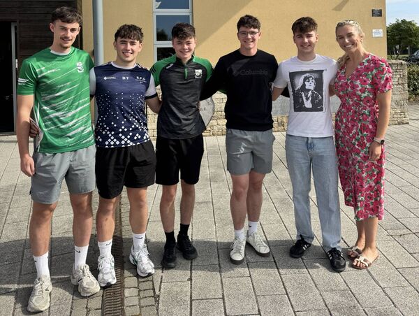 Some of the class of 2025 from St. Mary’s CBS, Portlaoise after they received their leaving cert results Some of the class of 2025 from St. Mary’s CBS, Portlaoise after they received their leaving cert results