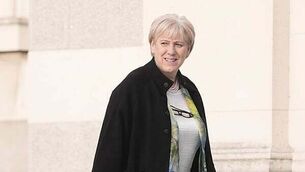 Father Ted creator Linehan arrives at court for trans activist harassment trial
