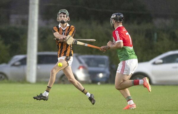 Aaron Carroll (Camross) playing this sliotar in low and hard Photo: Denis Byrne