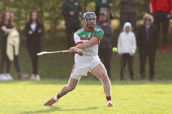 Rathdowney/Errill's Joe Fitzpatrick goes for a score against Colt-Shanahoe Photo: David Maher