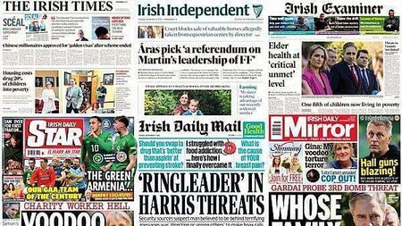 What the papers say: Tuesday's front pages