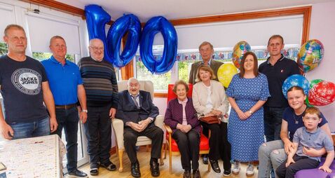 Family members travel from all over the country to help Laois man celebrate his 100th birthday
