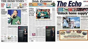 Monday's front pages: What the papers say Monday's front pages: What the papers say