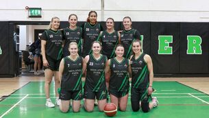 <p>Portlaoise Panthers women's team at their preseason tournament in St Mary's Hall over the weekend Photo: David Maher</p>