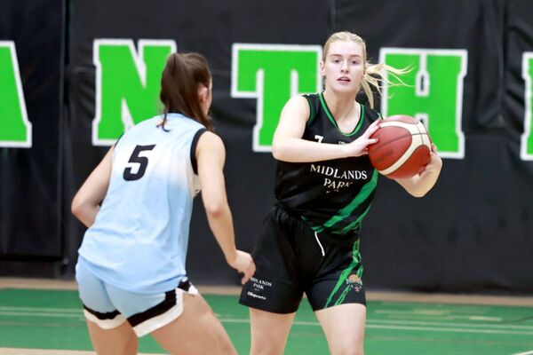 Portlaoise Panthers' Ciara Byrne Panthers in action against Limerick Huskies