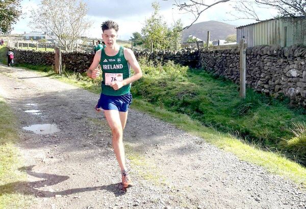 Tadhg O'Comhairde coming close to the finish and still full of running Tadhg O'Comhairde coming close to the finish and still full of running