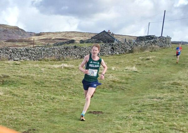 Riley Connolly is well into his stride mid-race Riley Connolly is well into his stride mid-race